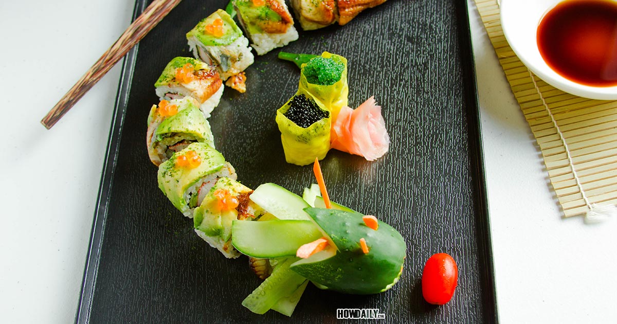 DRAGON ROLL SUSHI RECIPE